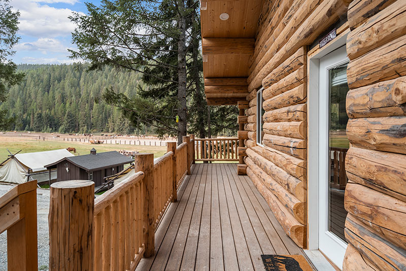 New Cabins  at the Bar W Guest Ranch in Whitefish Mt